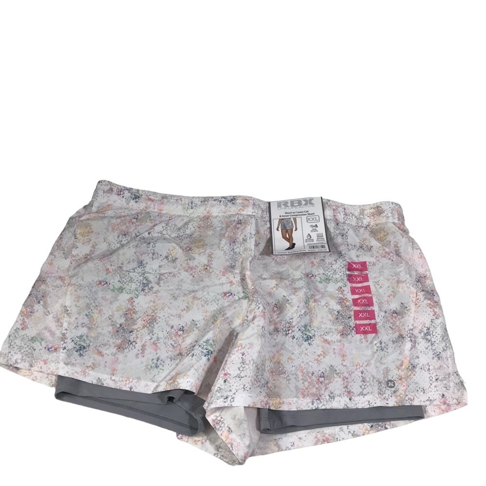 RBX Activewear Short 3” Inseam Compression Size XX-Large Multicolor NWT